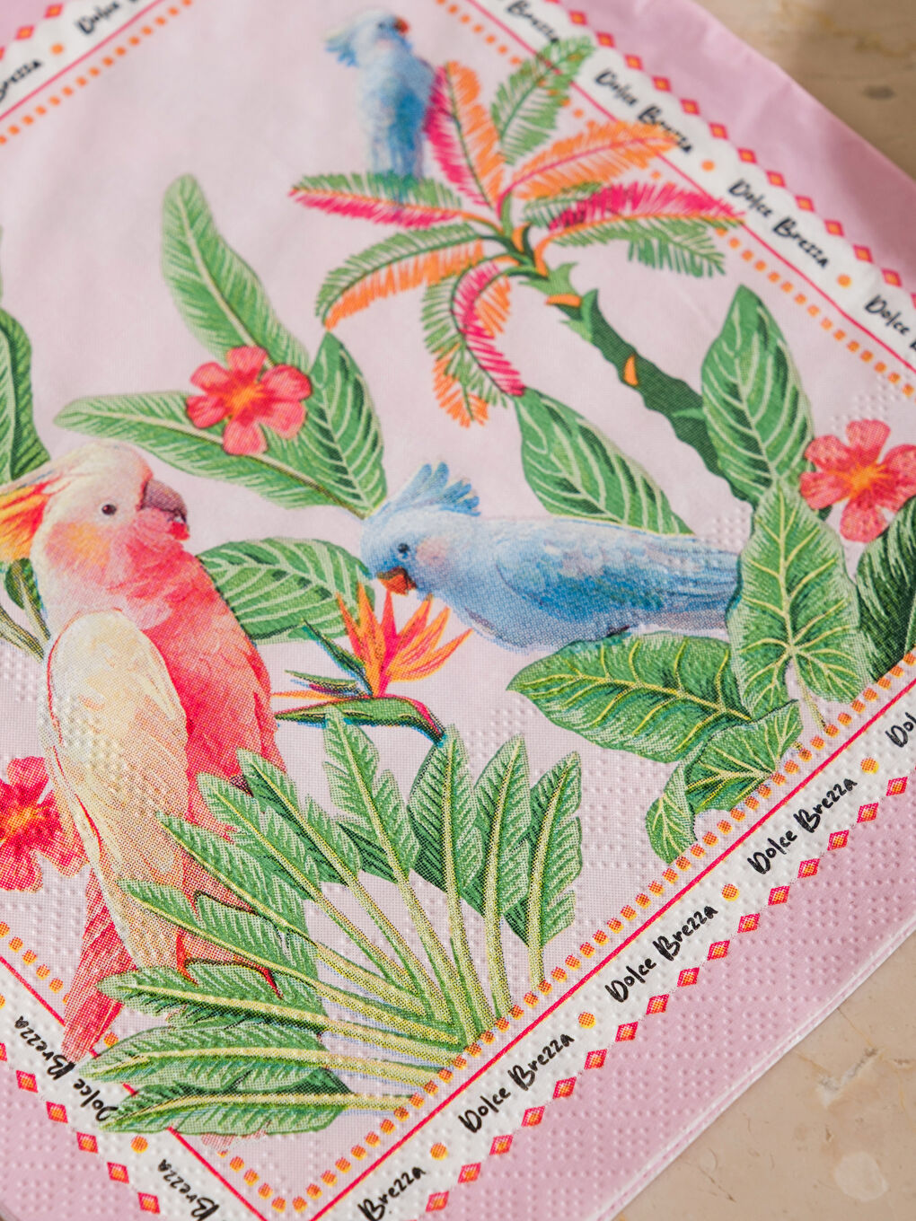 Декоративная бумажная салфетка с цветочным принтом, упаковка из 20 штук-2