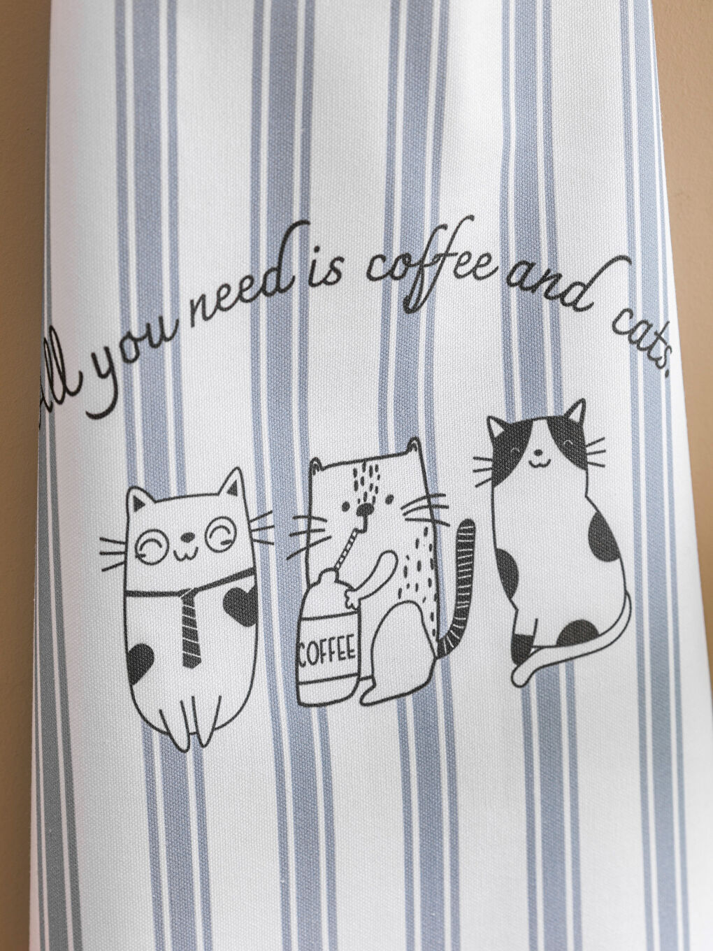 Siyah Kedi Baskılı Mutfak Önlüğü-1