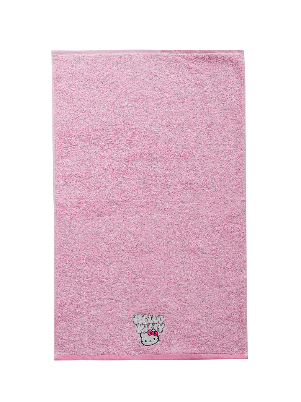Pembe Hello Kitty Nakışlı Pamuklu Yüz Havlusu 50x80 cm-4