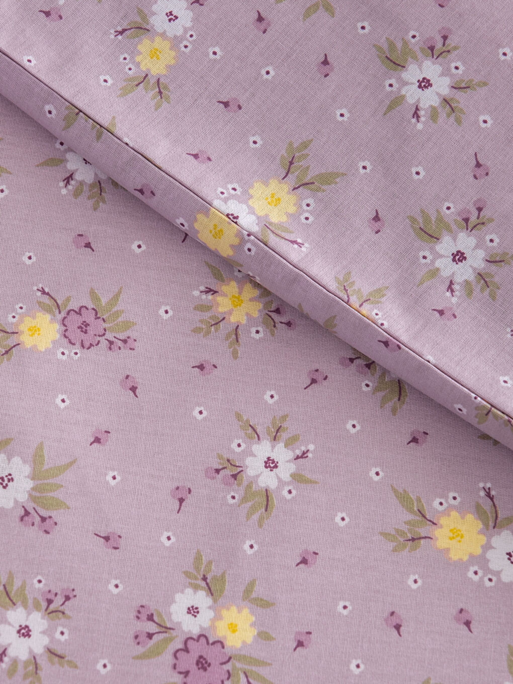 Karışık Çiçek Desenli Çift Kişilik Nevresim Takım-5