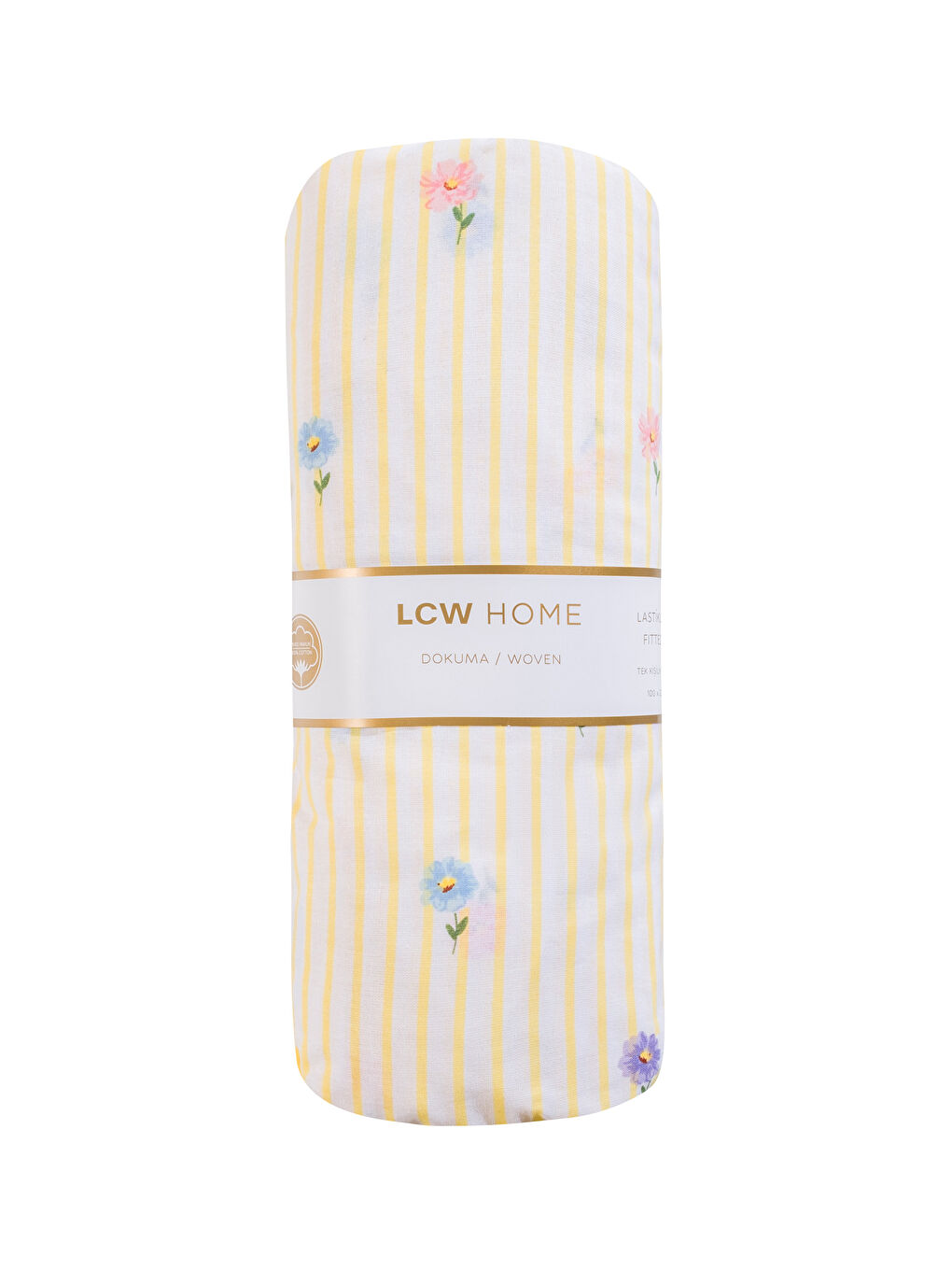 Sarı Çiçekli Tek Kişilik Lastikli Çarşaf-4