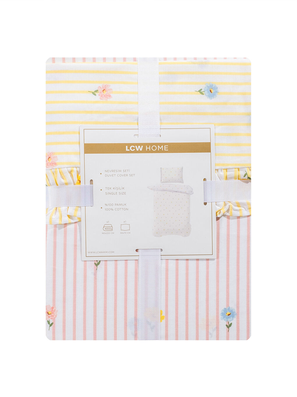 Karışık Desenli Tek Kişilik Nevresim Seti-6