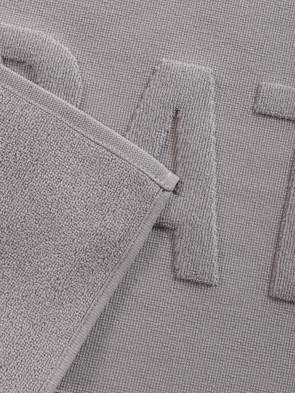 Lila Yazı Nakışlı Banyo Paspası 50x70 Cm-1