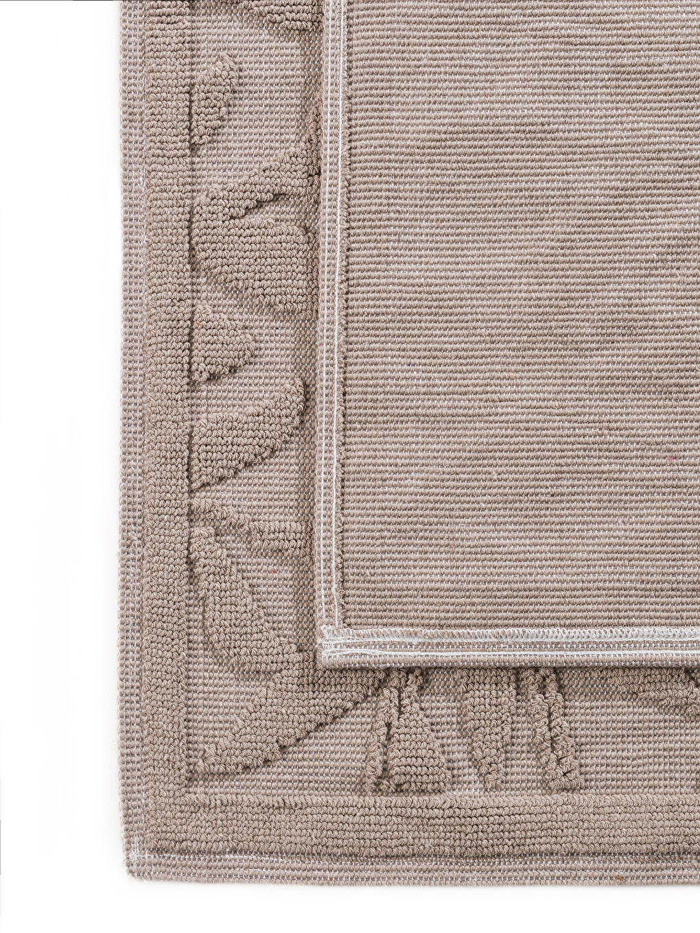 A set of two patterned bath mats.-2