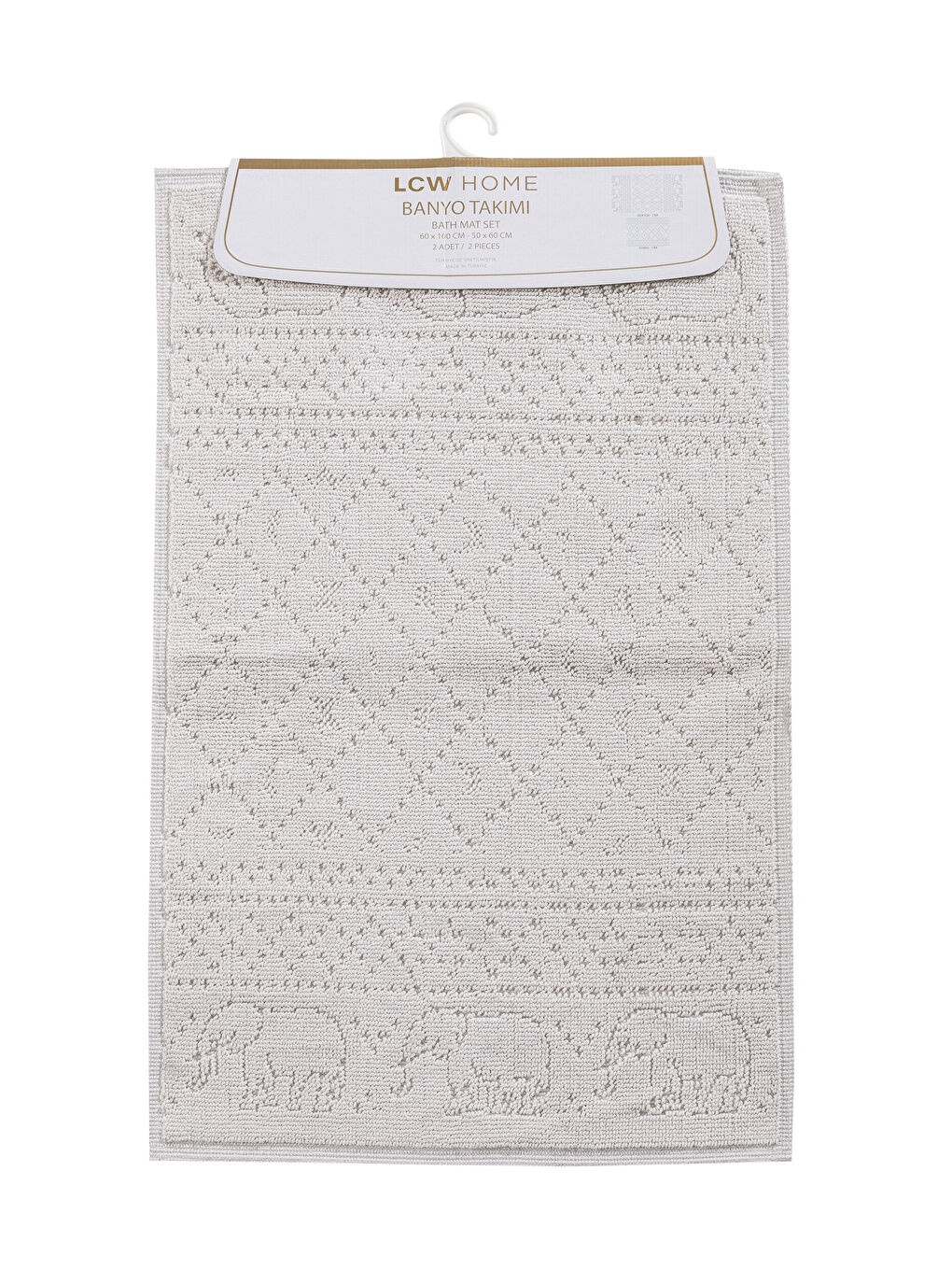 SVETLO BEŽ Prostirka za kupatilo-4