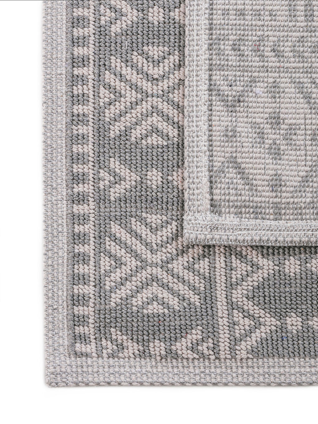 Gri Desenli Banyo Paspası Seti 2'li	-2