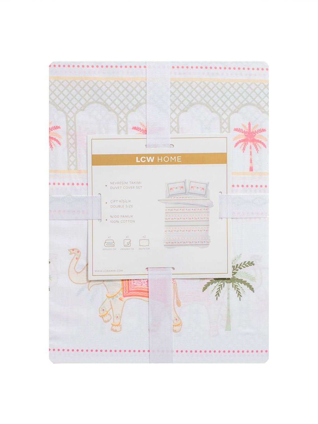 Karışık Baskılı Çift Kişilik Nevresim Takımı-7