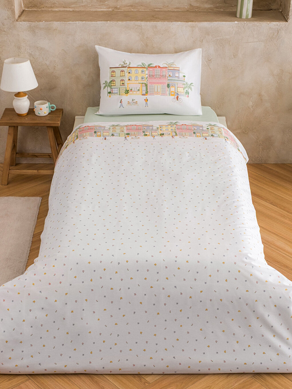 Printed Single Duvet Cover Set-1