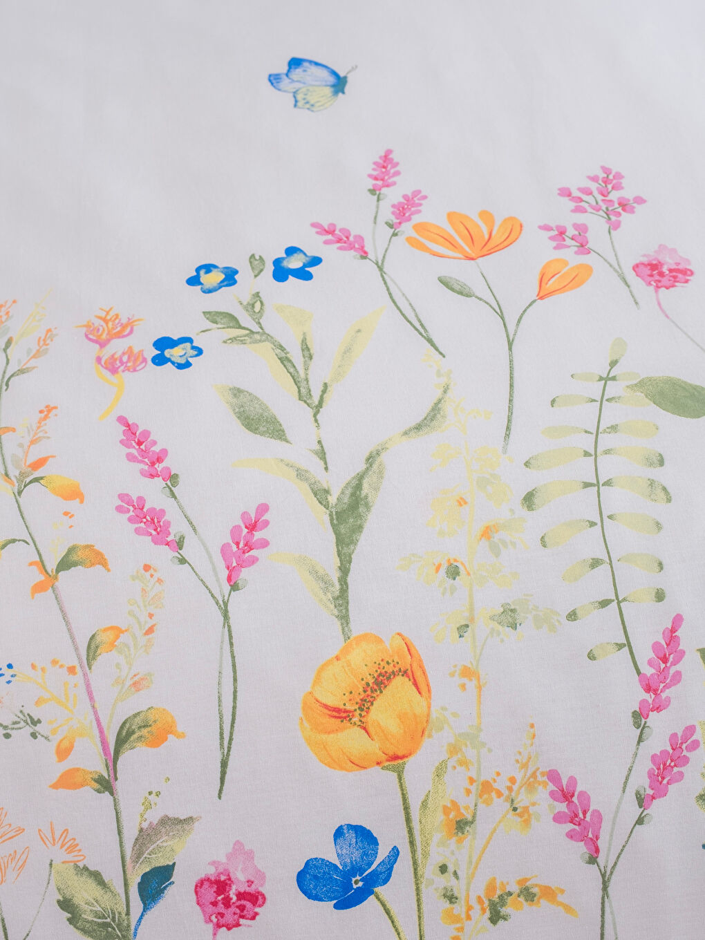 Karışık Çiçekli Çift Kişilik Nevresim Seti-4