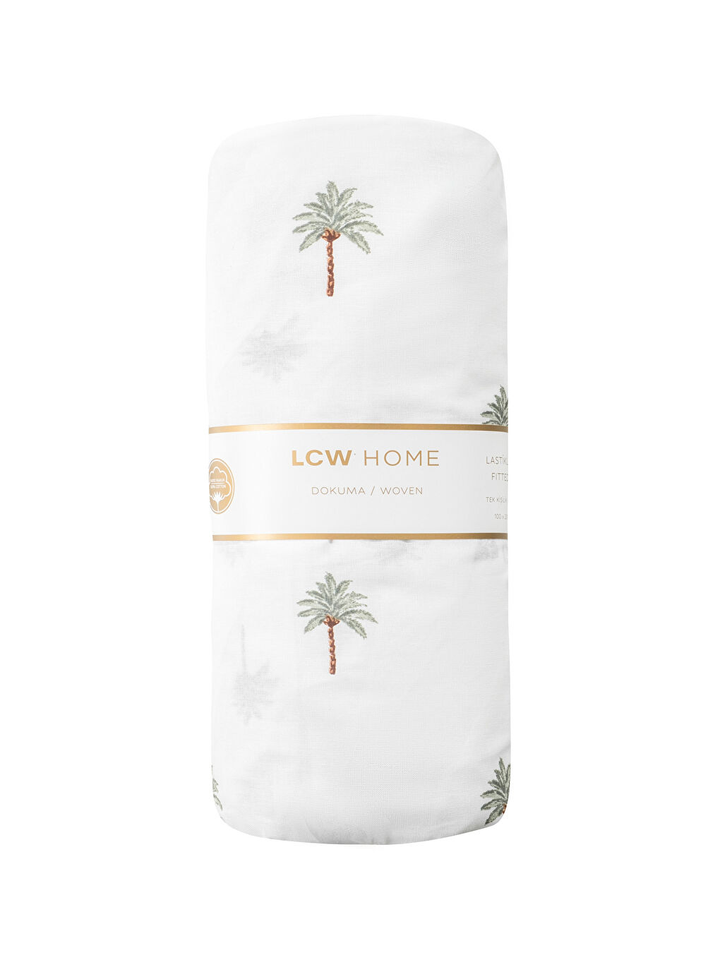 Простыня с узором пальм-4