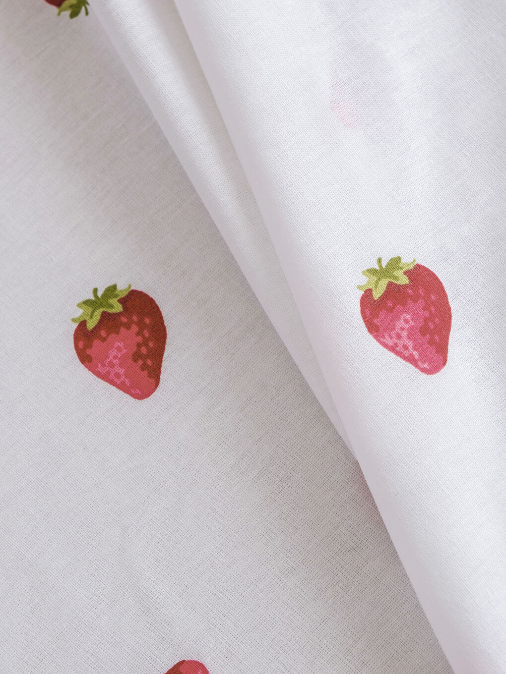 Sarı Çilek Desenli Tek Kişilik Lastikli Çarşaf-2