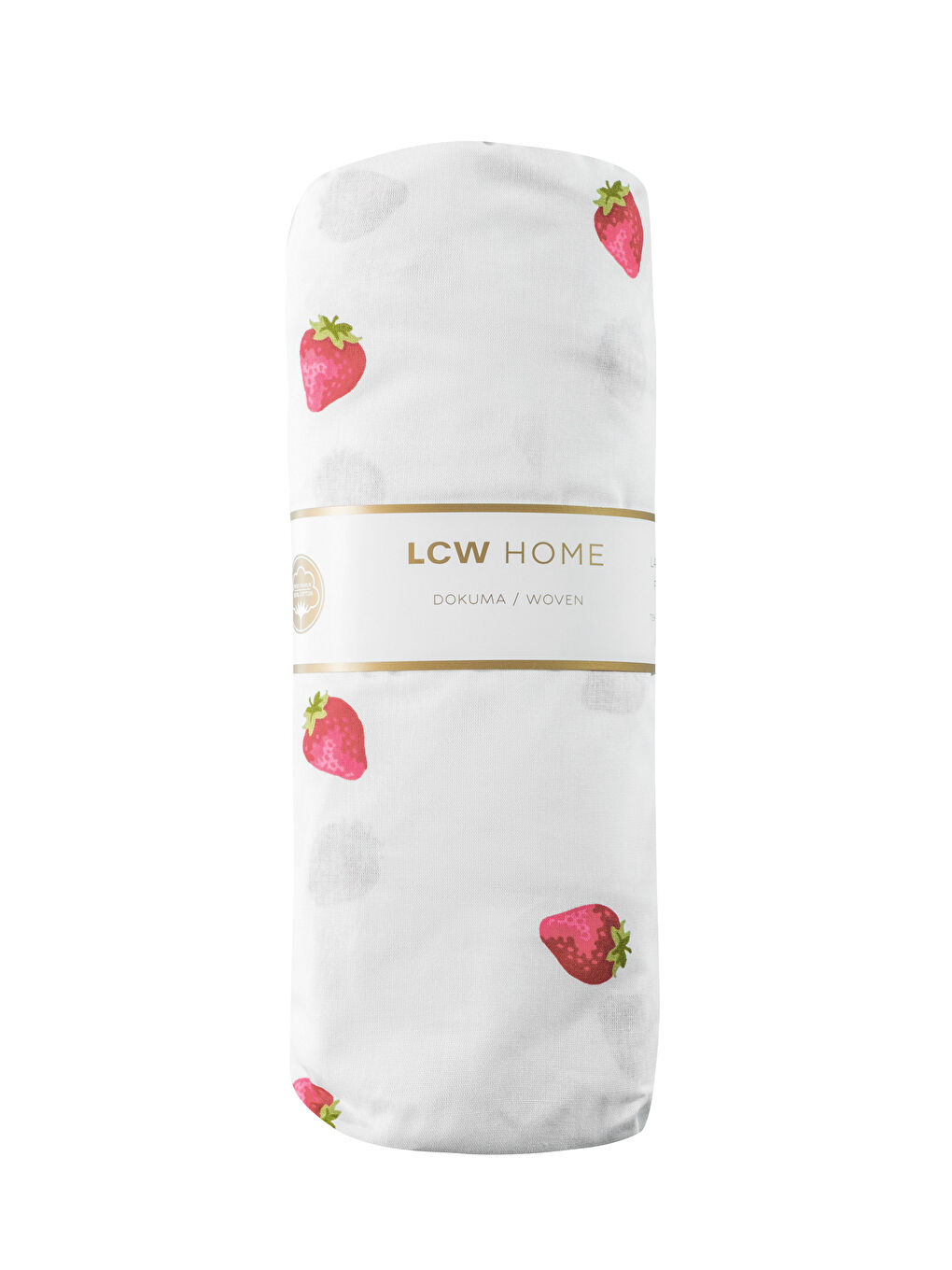 Sarı Çilek Desenli Tek Kişilik Lastikli Çarşaf-4