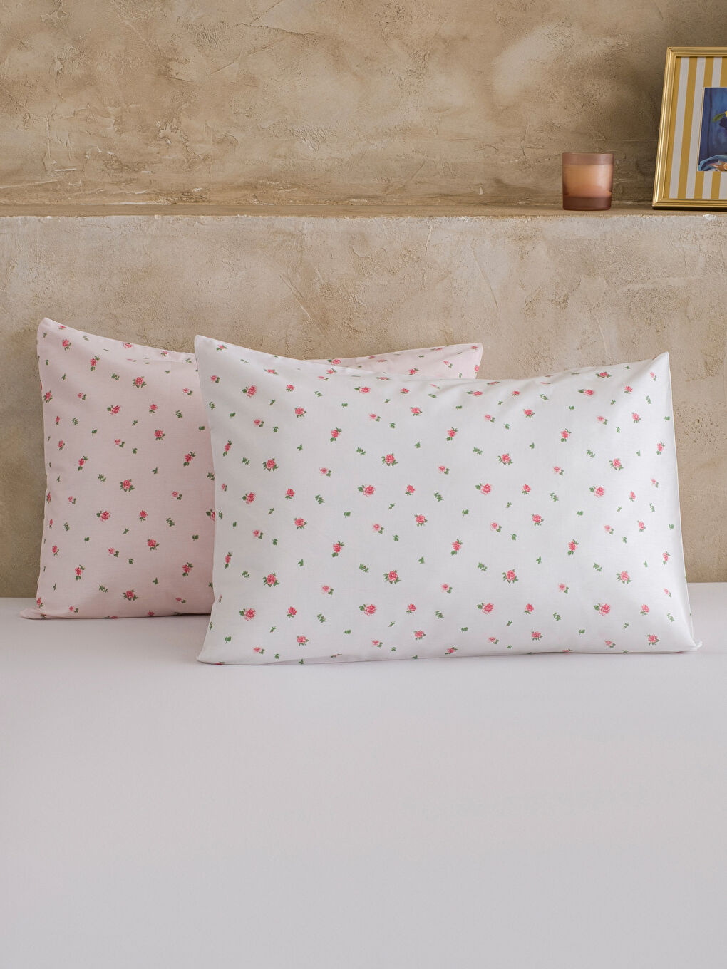 Karışık Pamuklu Yastık Kılıfı 2'li 50x70 cm-1