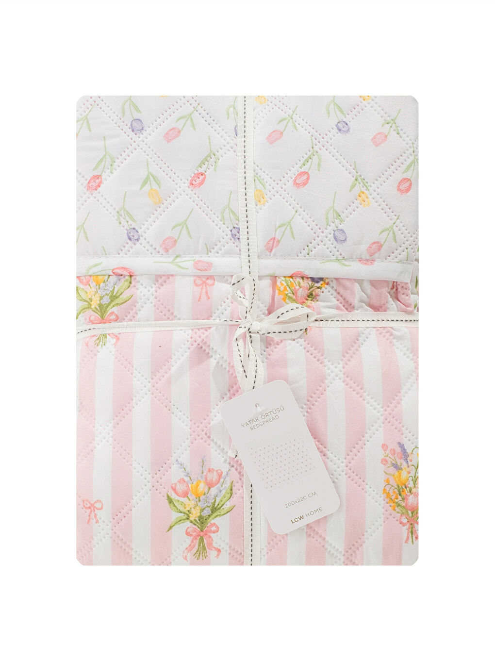 Karışık Desenli Çift Kişilik Yatak Örtüsü-4