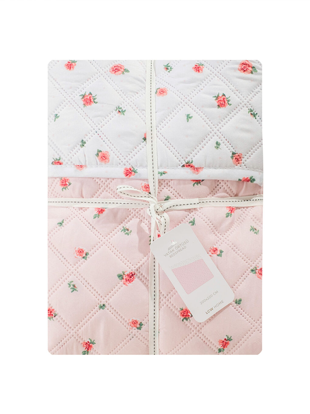 Karışık Çiçekli Çift Kişilik Yatak Örtüsü-4