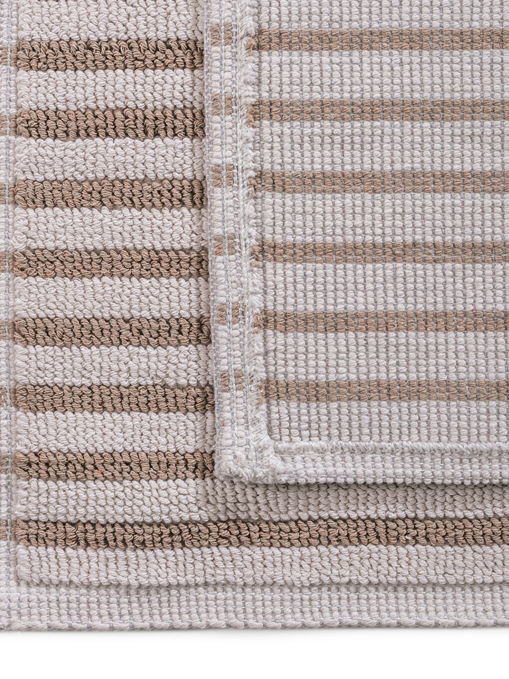 Striped Bath Mat 2'li-2