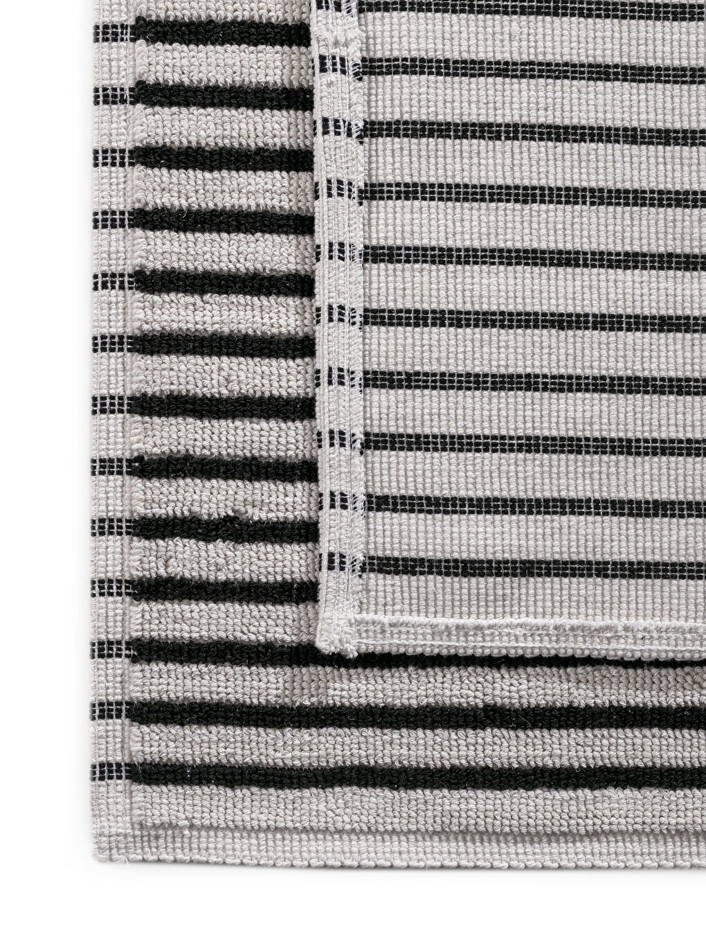 Siyah Çizgili Banyo Paspası 2'li-2