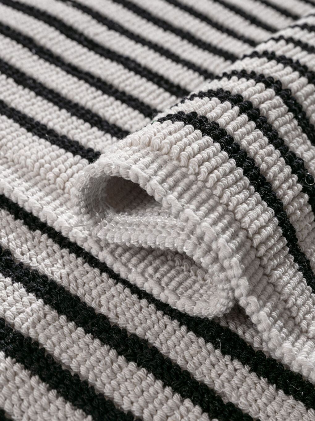 Siyah Çizgili Banyo Paspası 2'li-3