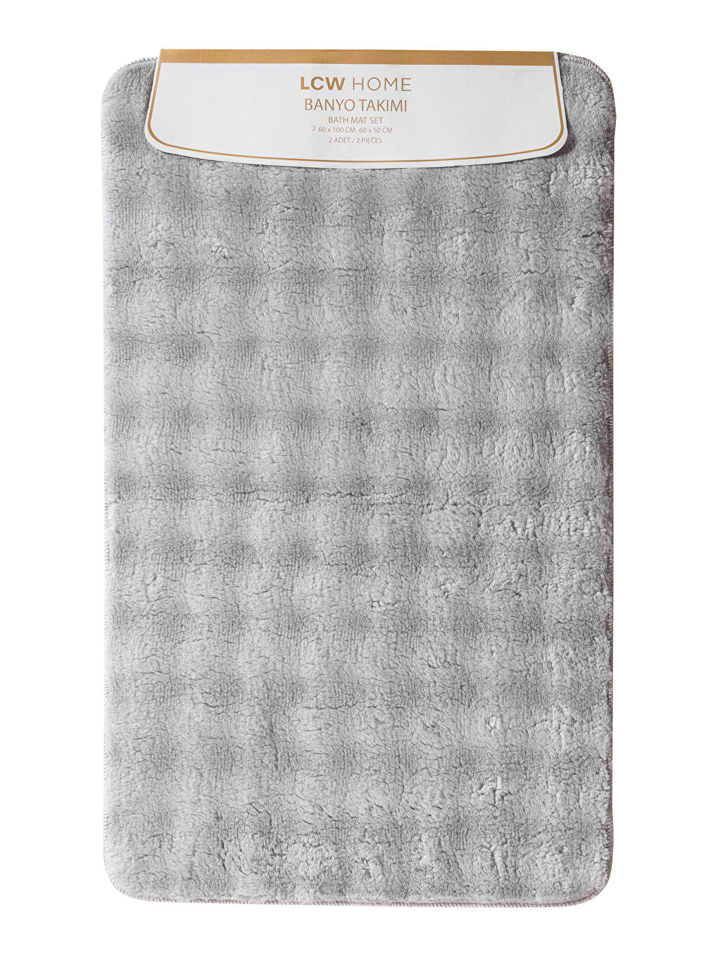 سجادة حمام رمادي-4