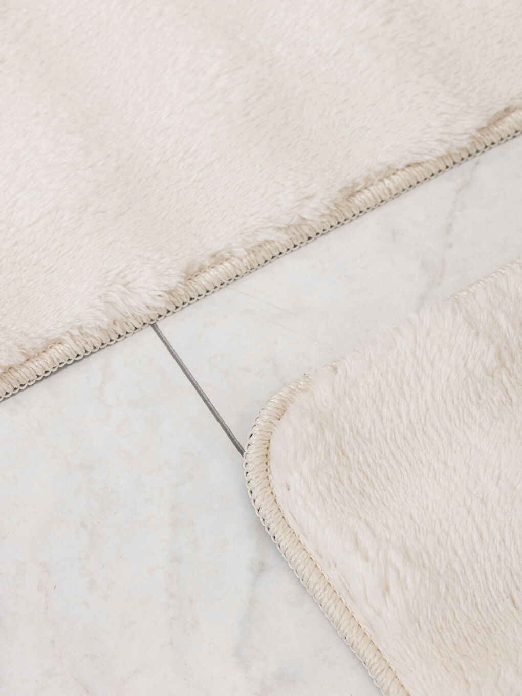 سجادة حمام بيج-1