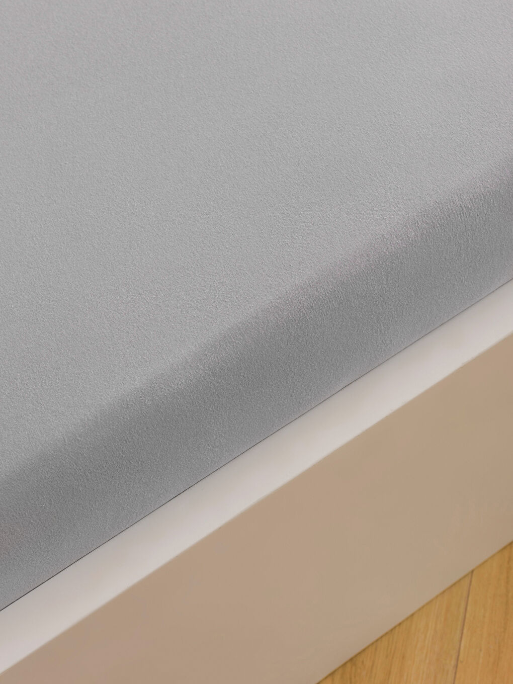 Gri Çift Kişilik Lastikli Çarşaf-1