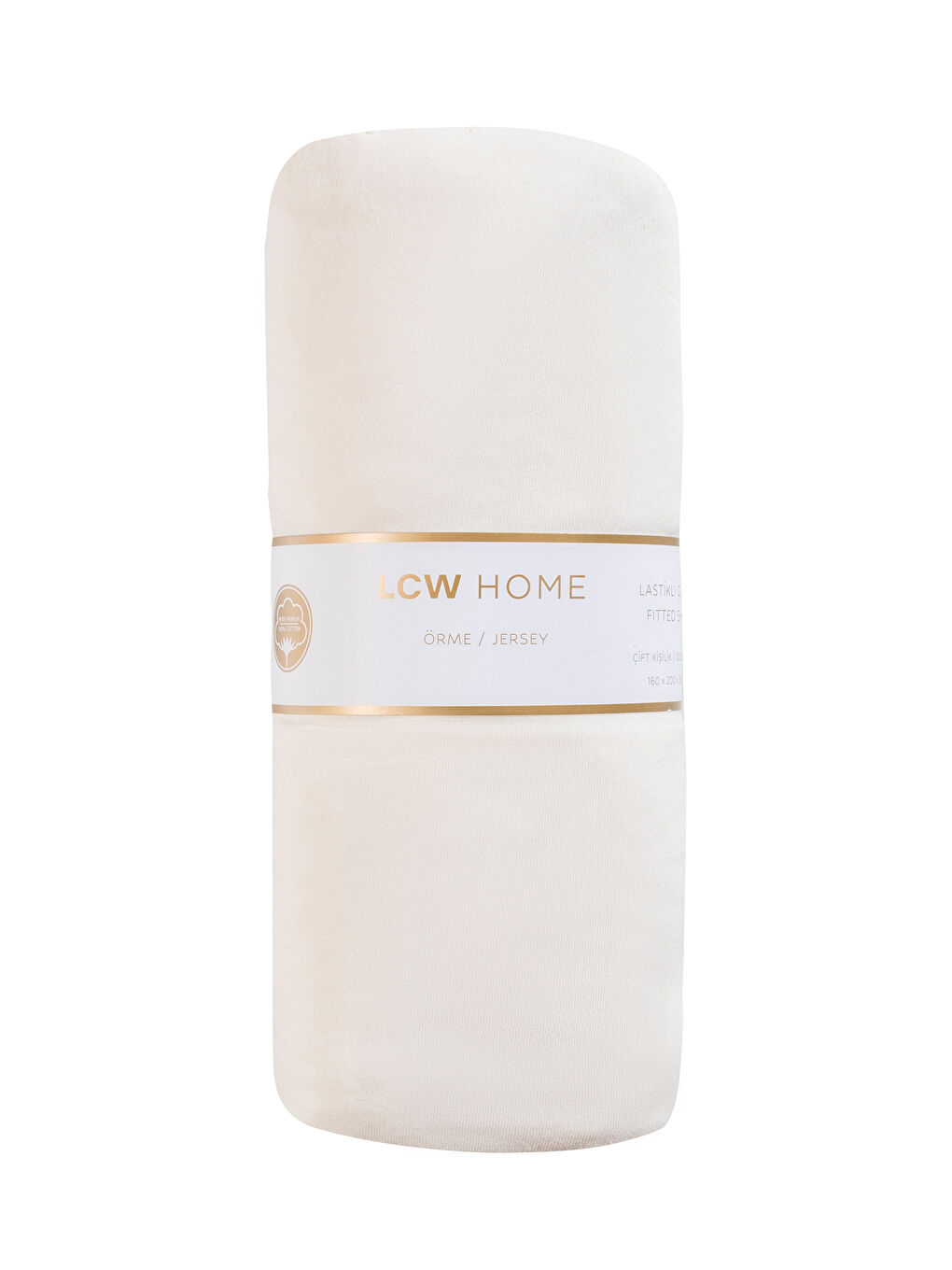 Bej Çift Kişilik Lastikli Çarşaf-4