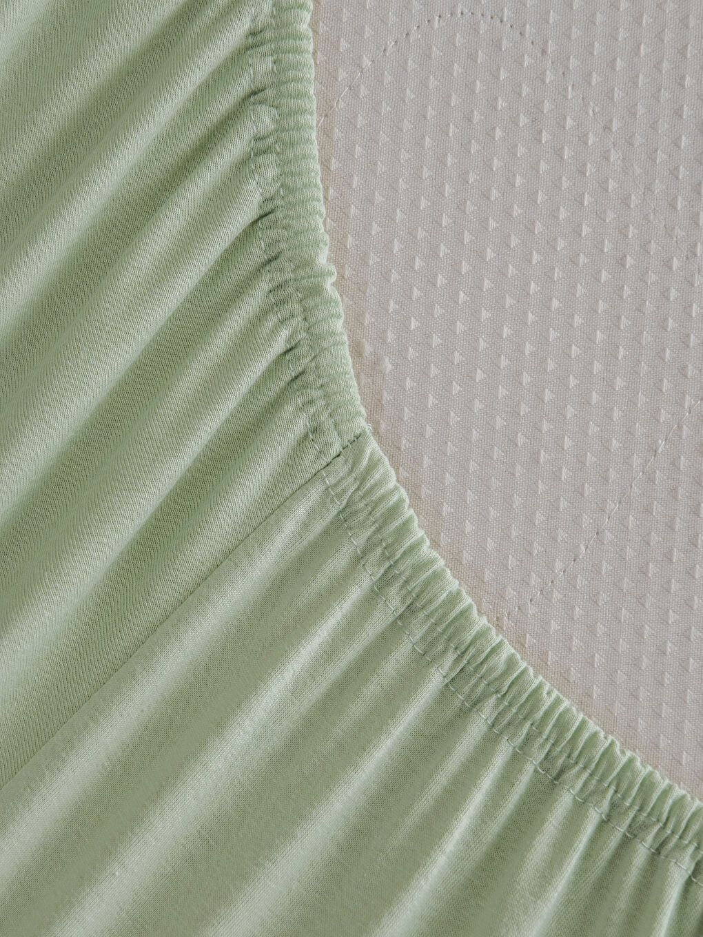 Yeşil Çift Kişilik Lastikli Çarşaf-3