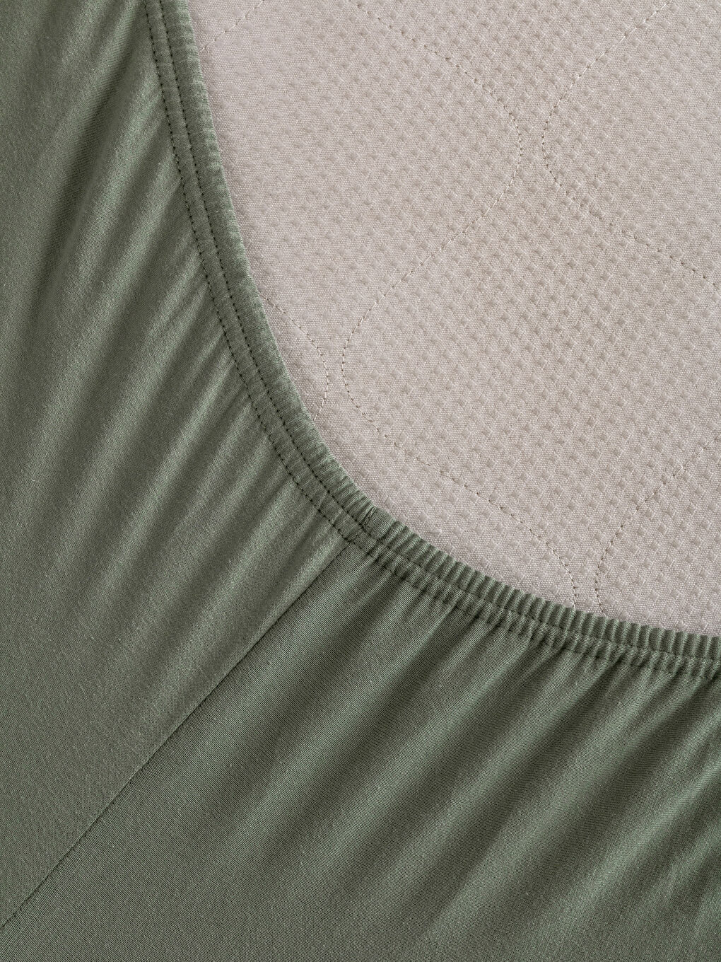 Yeşil Çift Kişilik Lastikli Çarşaf-3