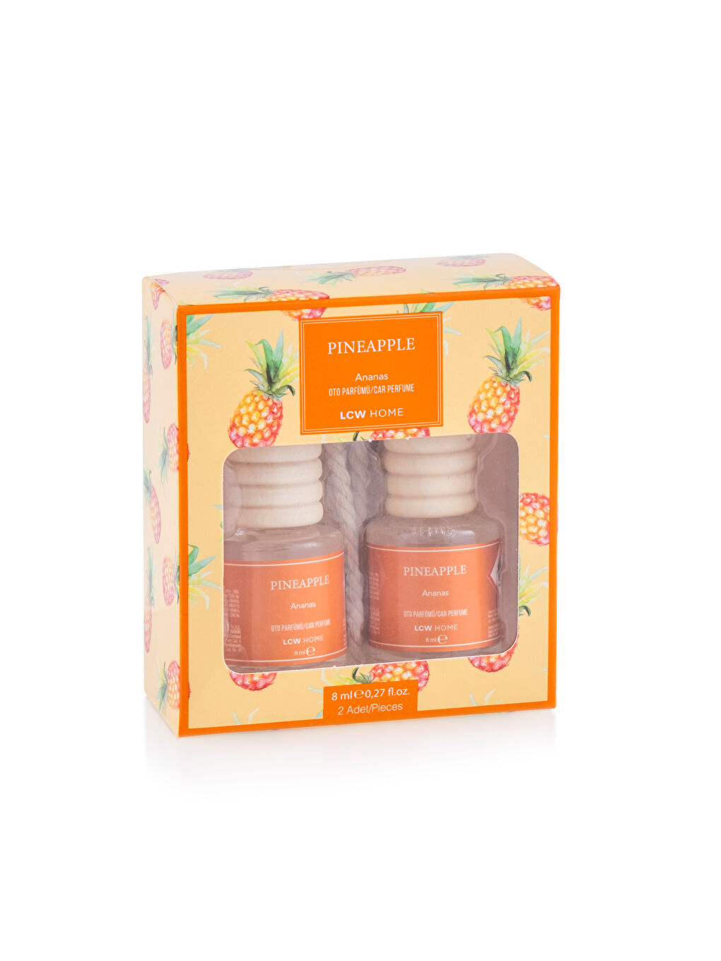 Karışık Ananas Kokulu Oto Kokusu 2'li 8 ml-3