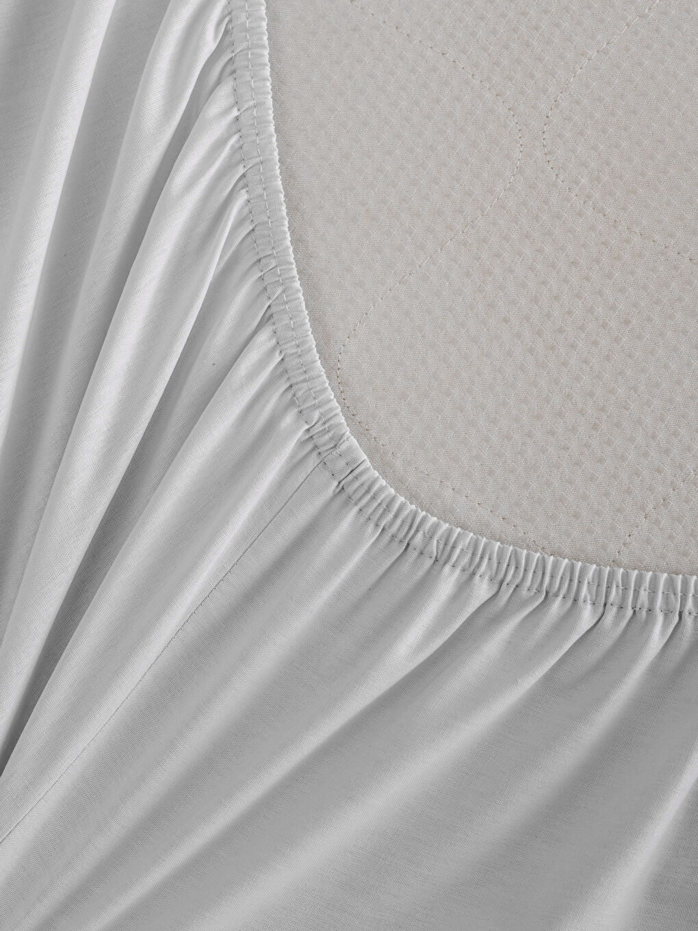 Gri Lastikli Tek Kişilik Lastikli Çarşaf-3