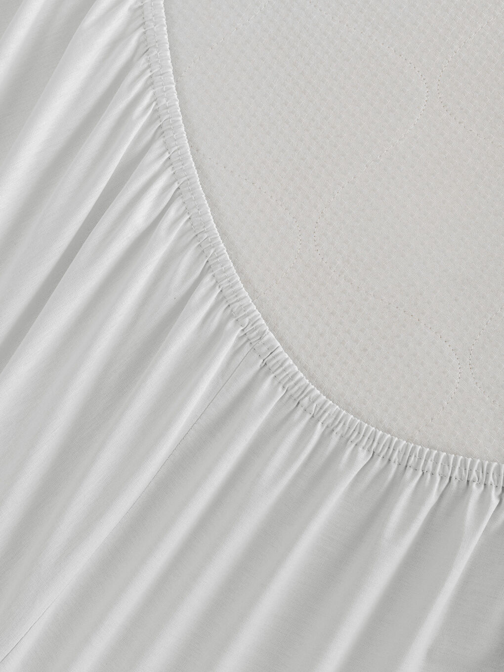 Beyaz Lastikli Tek Kişilik Lastikli Çarşaf-3