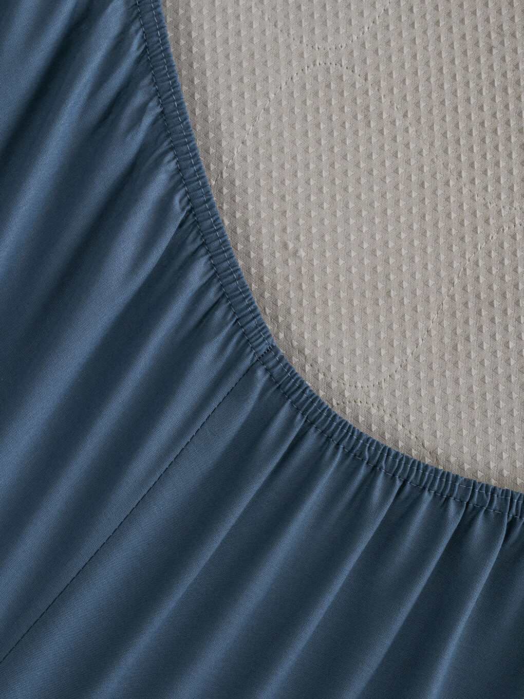 İndigo Lastikli Tek Kişilik Lastikli Çarşaf-3