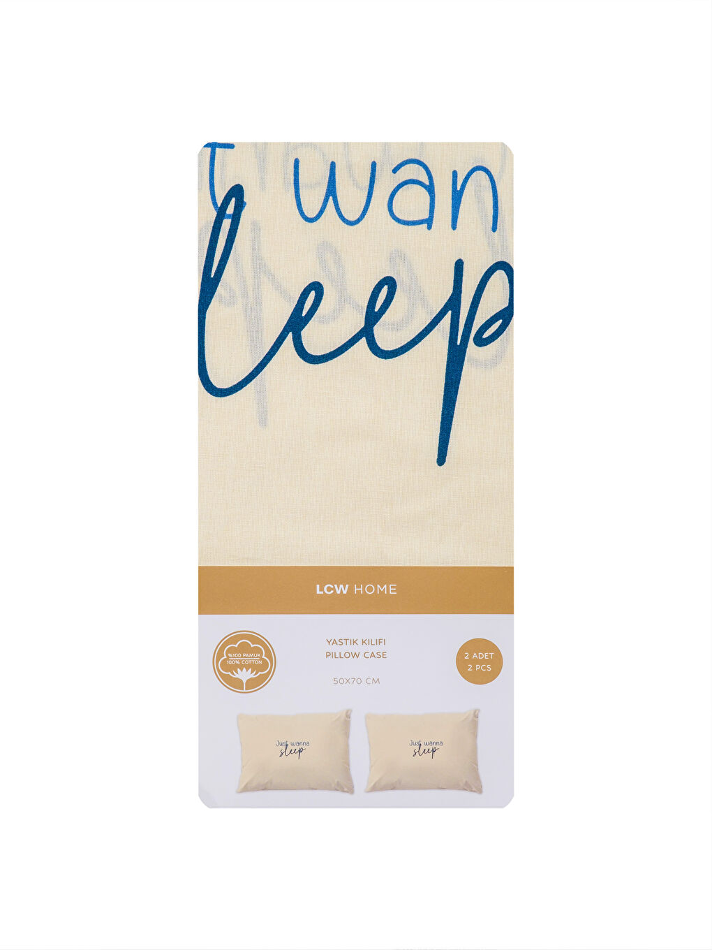 Karışık Baskılı Pamuklu Yastık Kılıfı 2'li 50x70 cm-3