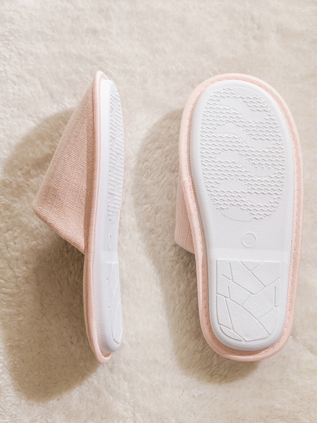 شبشب منزلي وردي امرأة-3