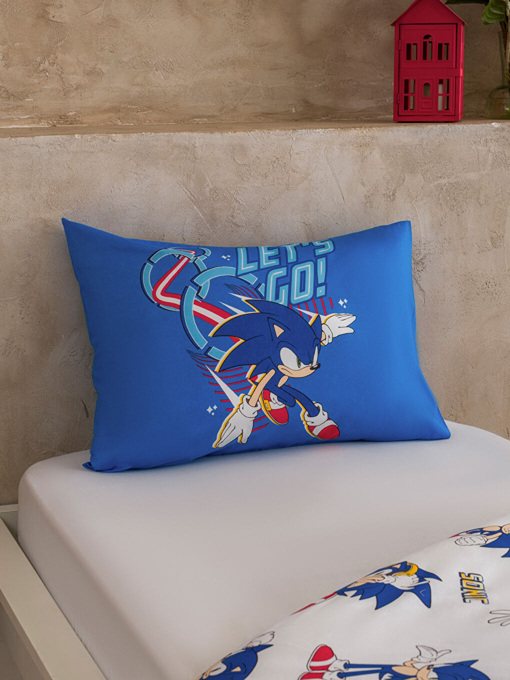 Karışık Sonic Baskılı Tek Kişilik Nevresim Seti-2