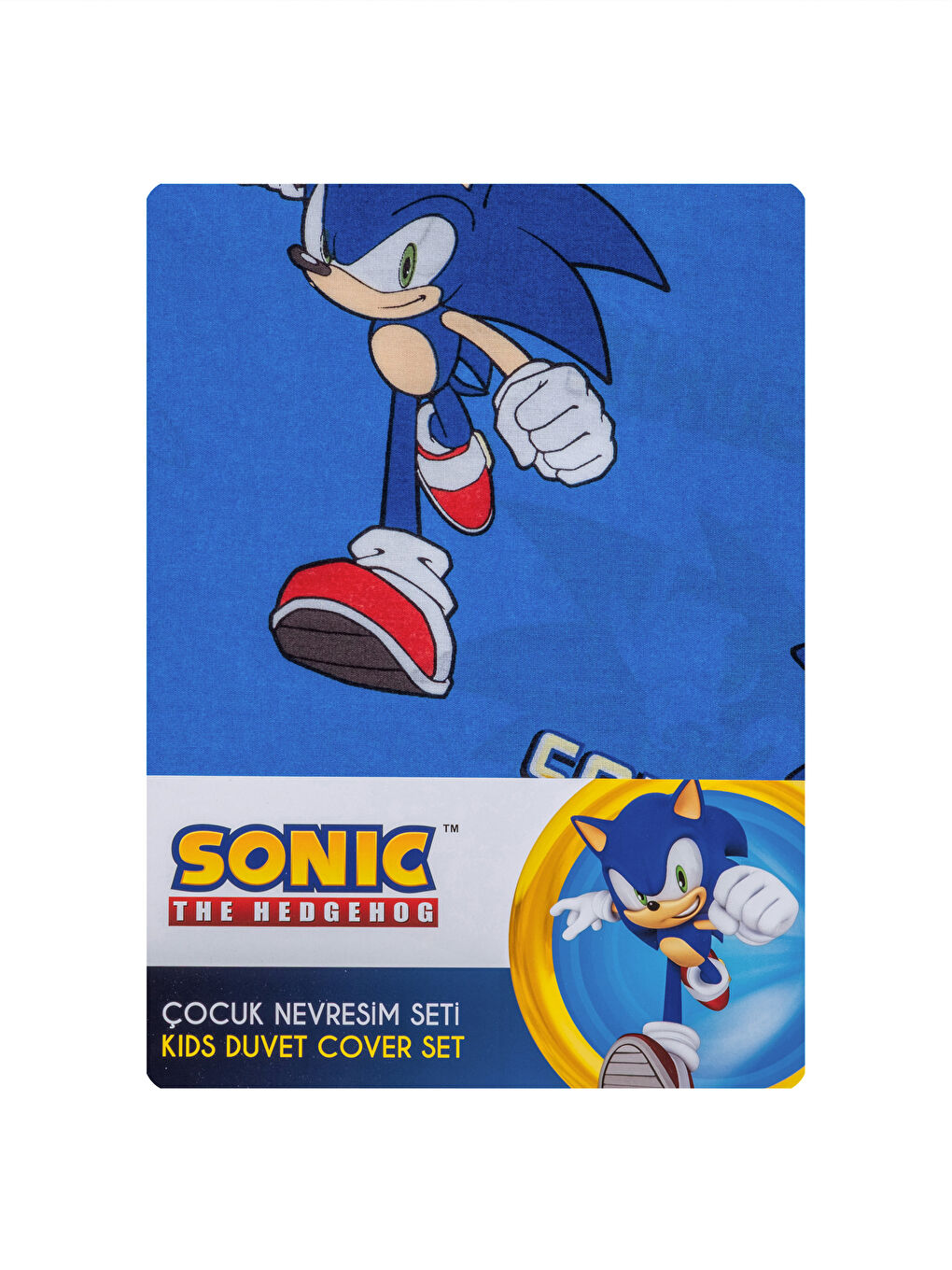 Karışık Sonic Baskılı Tek Kişilik Nevresim Seti-6
