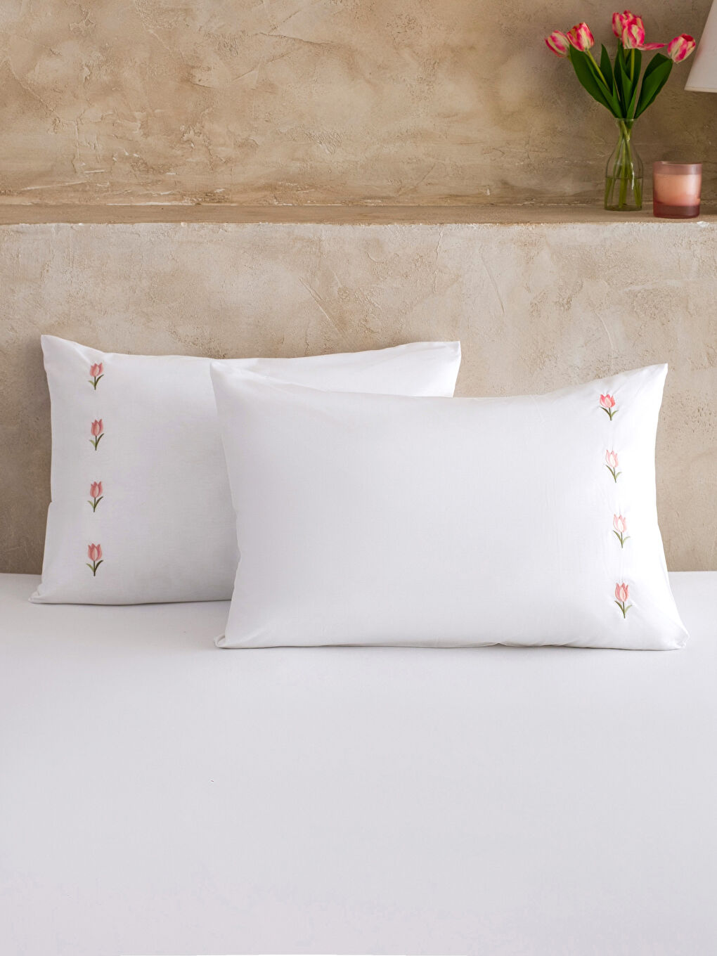 Karışık Pamuklu Yastık Kılıfı 2'li 50x70 cm-1