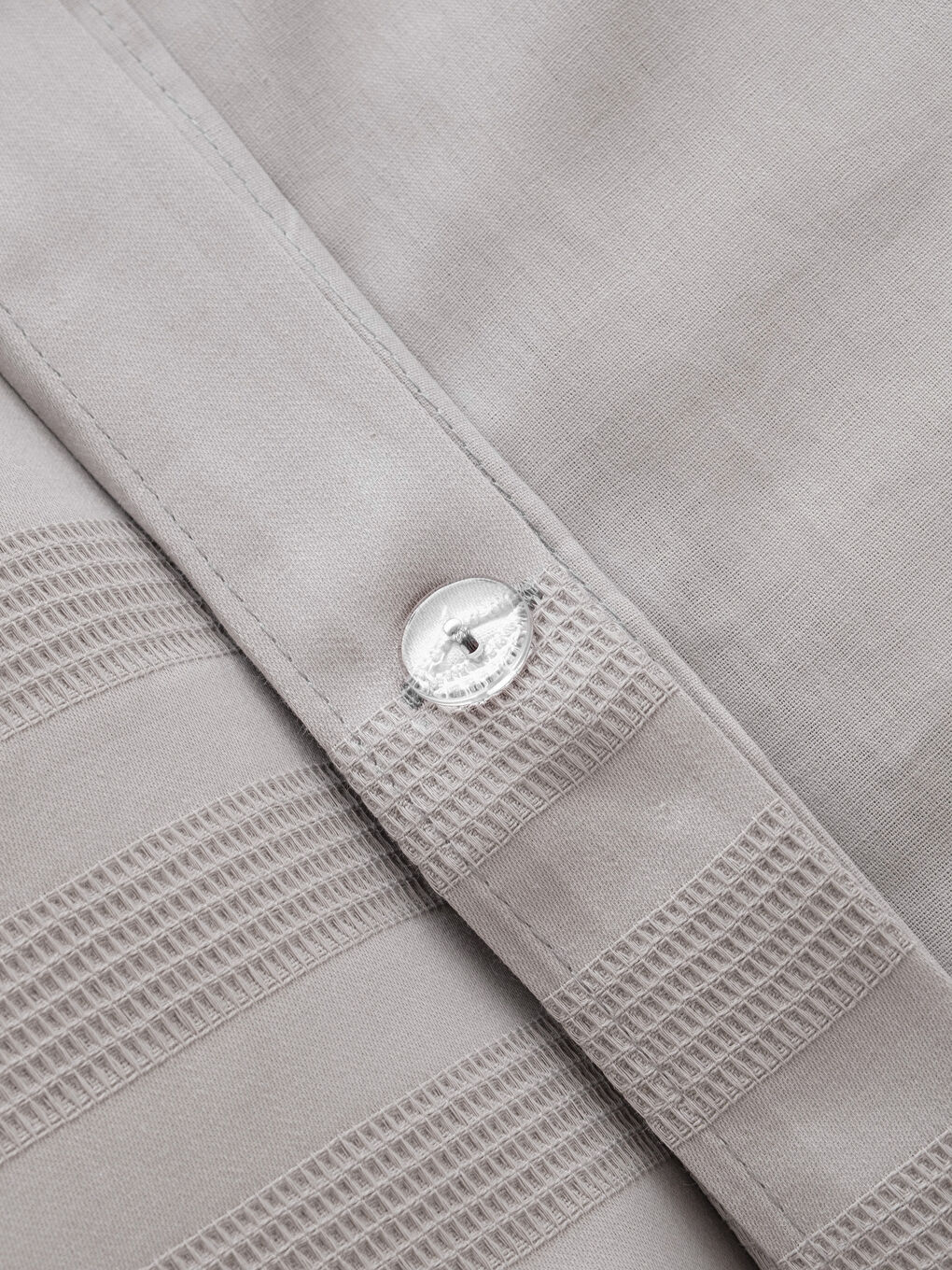 Gri Çizgili Çift Kişilik Nevresim Seti-5