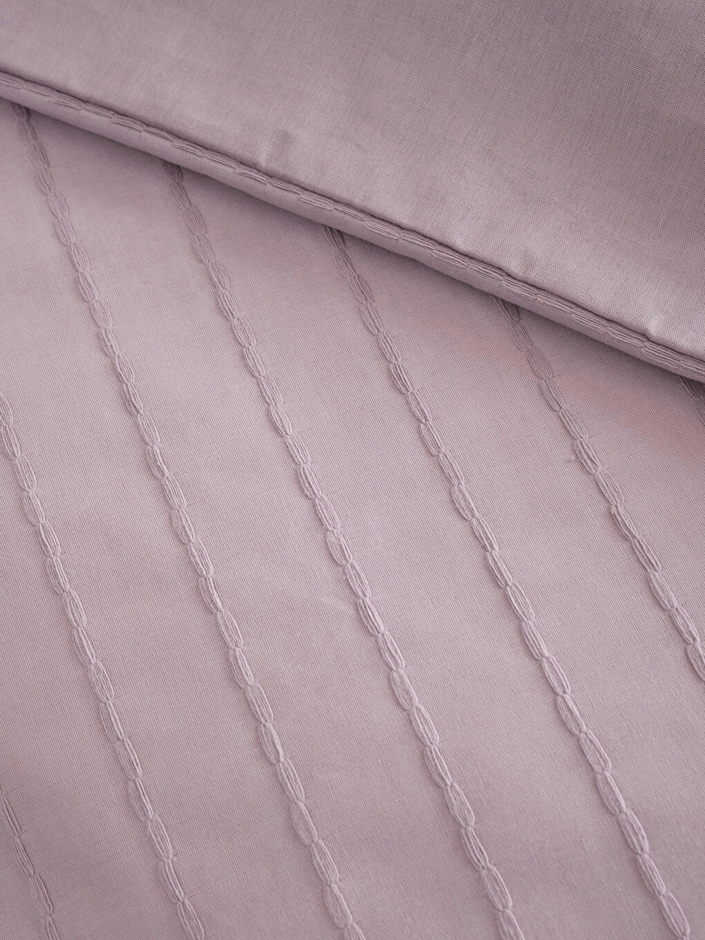 Pembe Çizgili Çift Kişilik Nevresim Seti-4