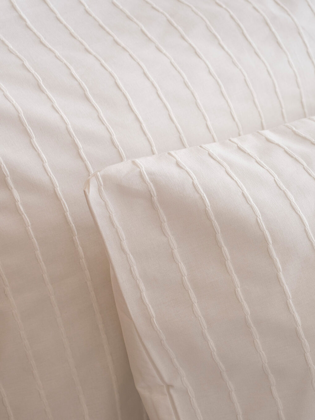 Ekru Çizgili Çift Kişilik Nevresim Seti-3