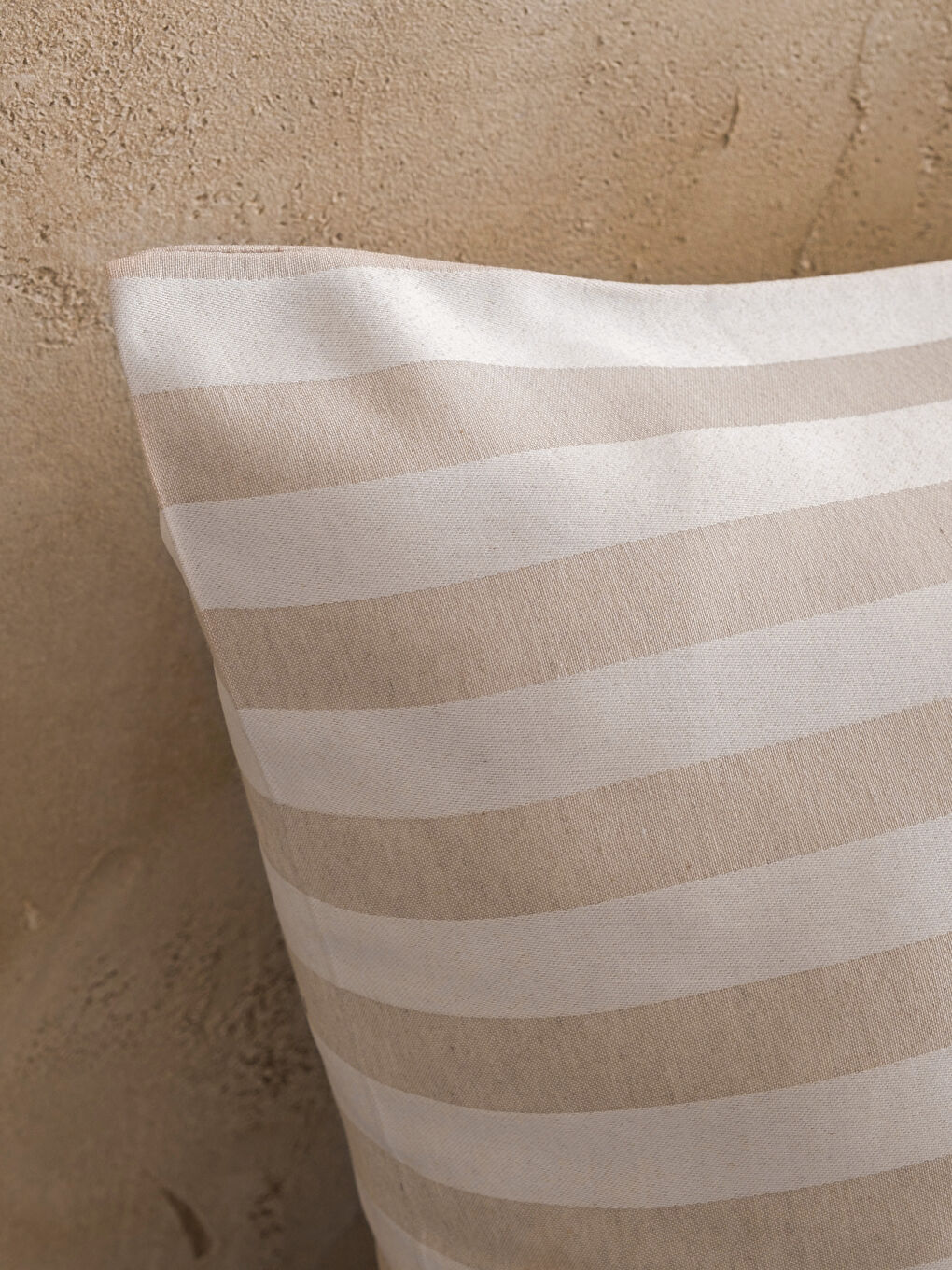 Bej Çizgili Tek Kişilik Nevresim Takımı-3