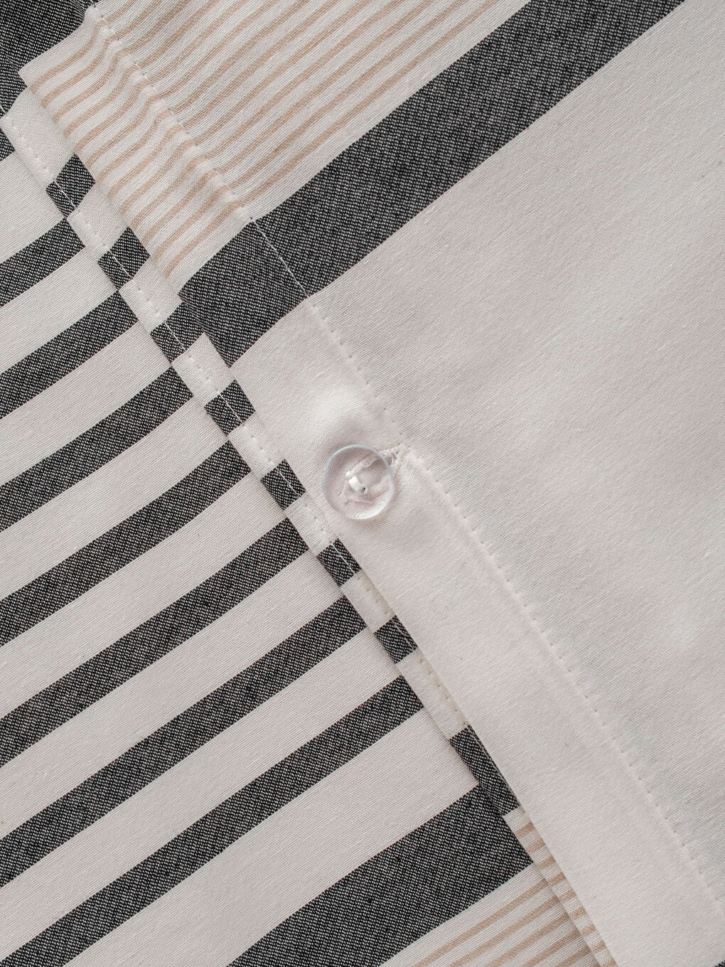 Siyah Çizgili Tek Kişilik Nevresim Seti-6