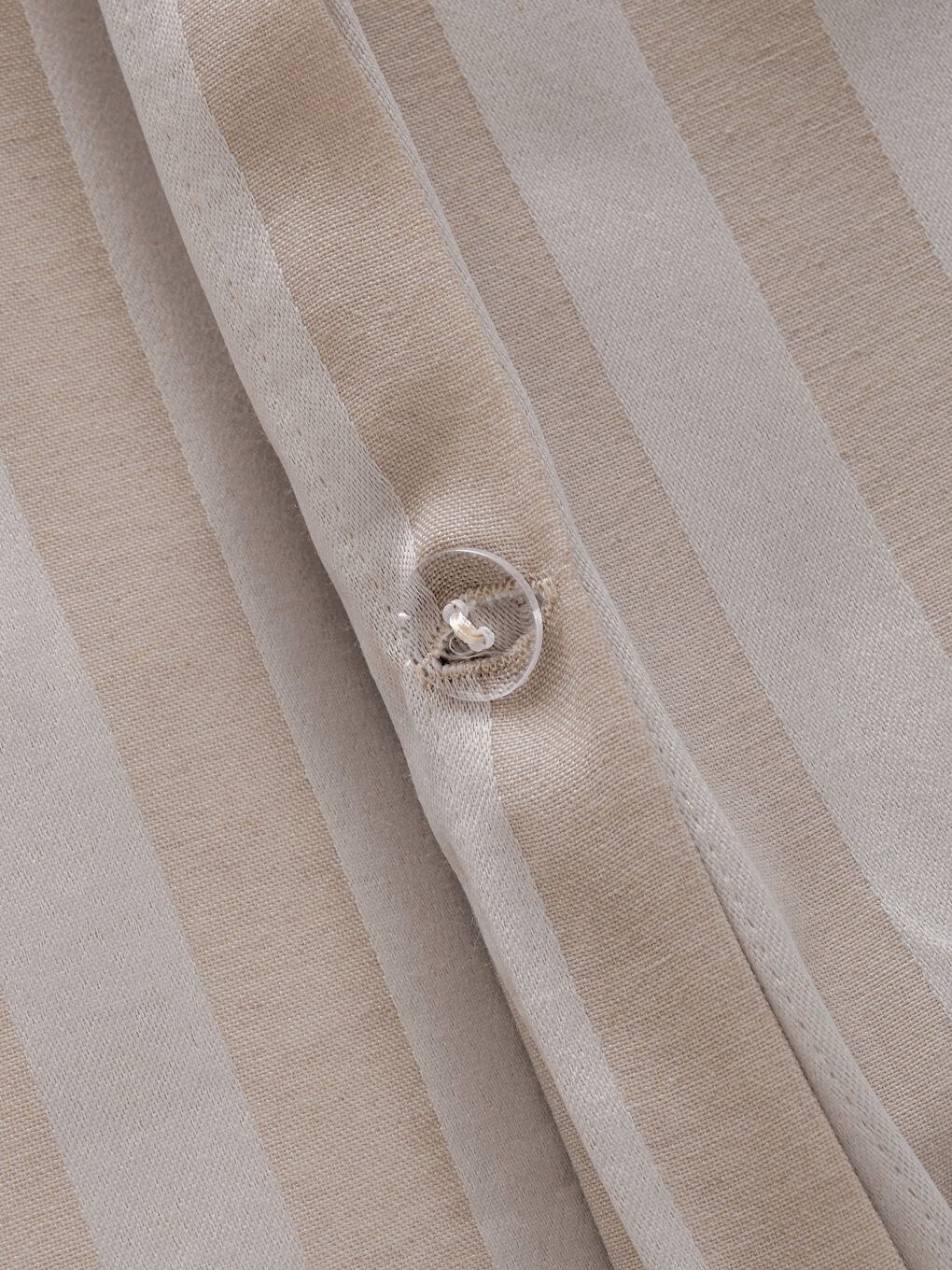 Bej Çizgi Desenli Çift Kişilik Nevresim Takımı-6