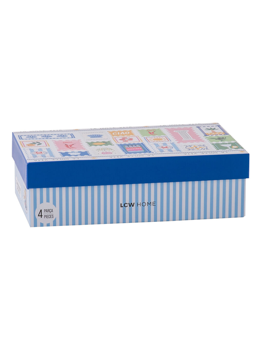 Karışık Baskılı 2 Kişilik Porselen Kahve Fincan Takımı 90 ml-3