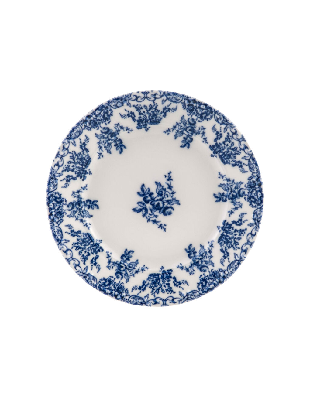 A patterned porcelain dessert plate.-3