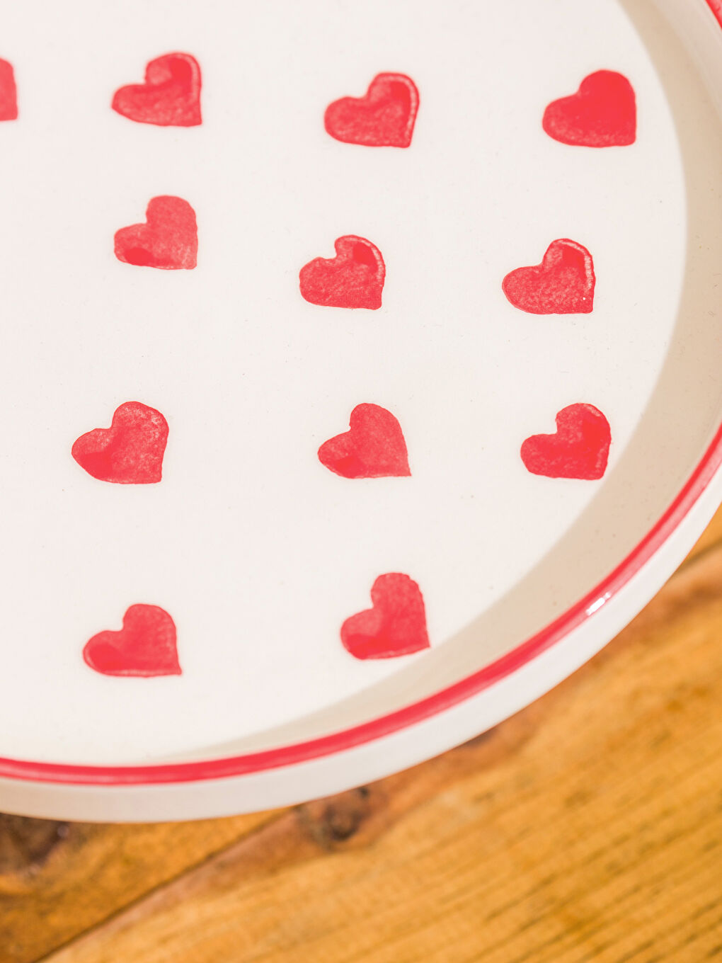 Karışık Kalp Desenli Ayaklı Sunumluk -2