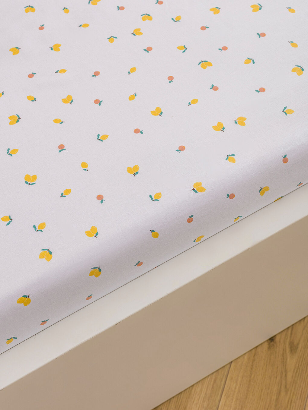 Karışık Limon Desenli Çift Kişilik Çarşaf-1