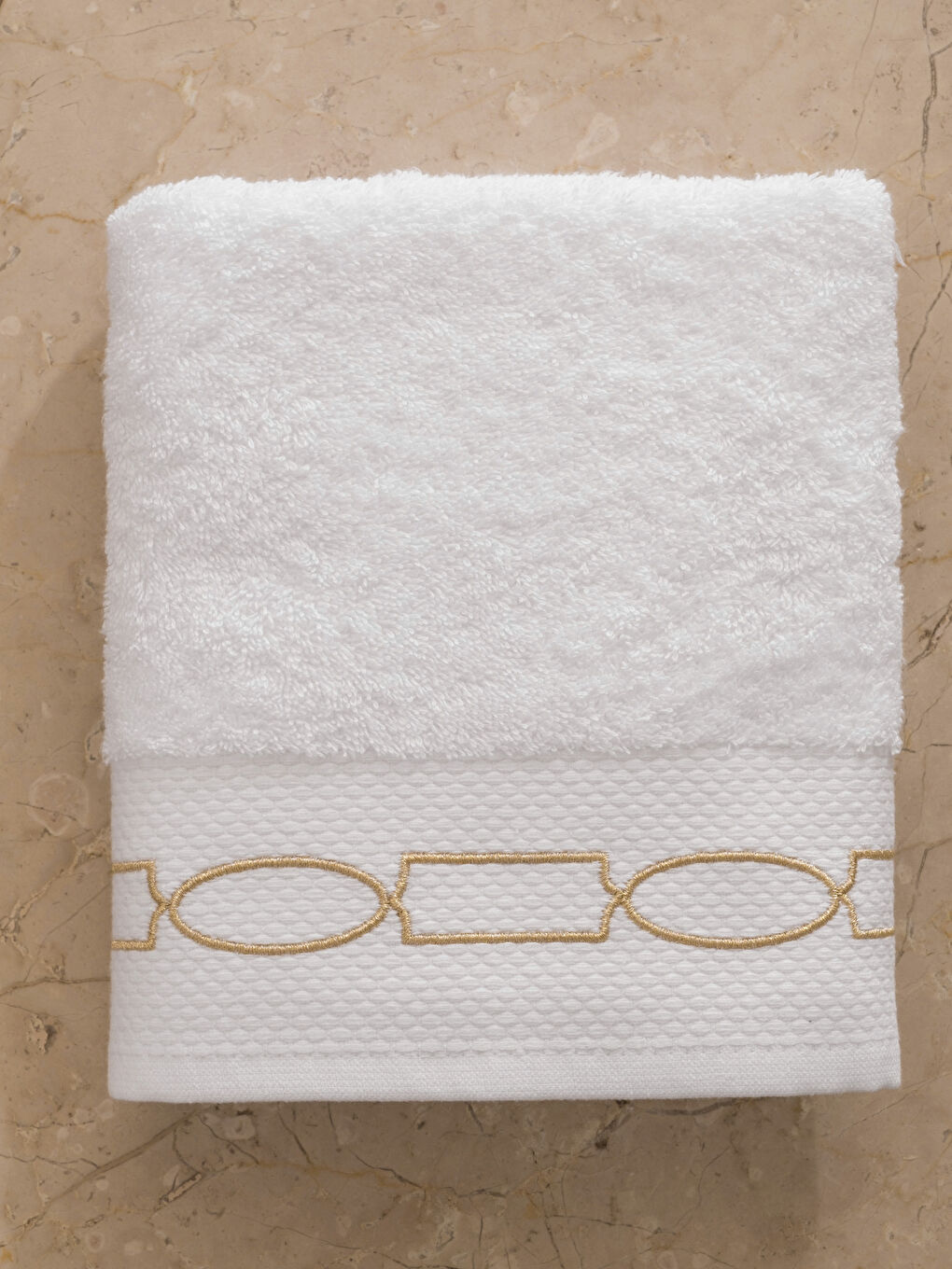 Sarı Pamuklu Yüz Havlusu 50x80 cm-2