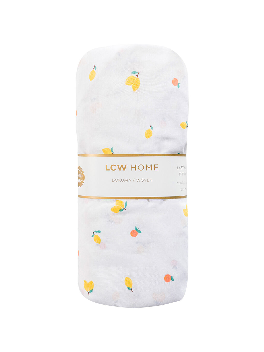 Karışık Limon Desenli Tek Kişilik Lastikli Çarşaf-4