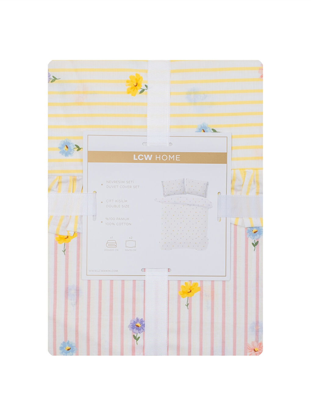 Set duple posteljine sa cvetnim printom-6